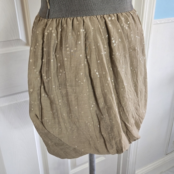 J. Crew Cotton Silk Blend Raindrop Bubble Mini Skirt Size 0 - Picture 5 of 12